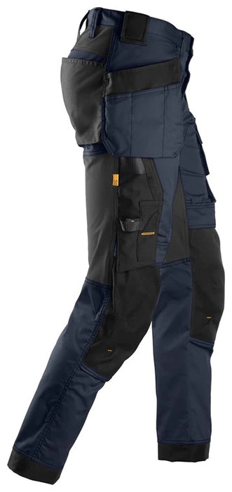 SNICKERS ALLROUNDWORK STRETCH TROUSERS WITH HOLSTER POCKETS Navy/Black