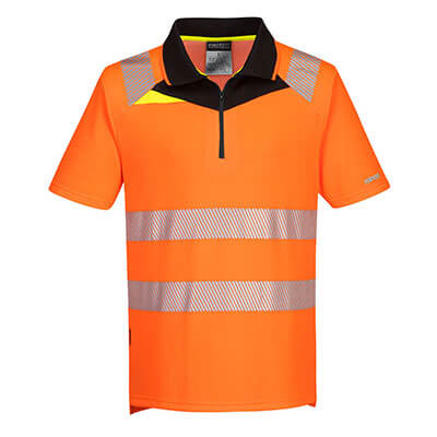 DX4 Hi-Vis Zip Polo Shirt