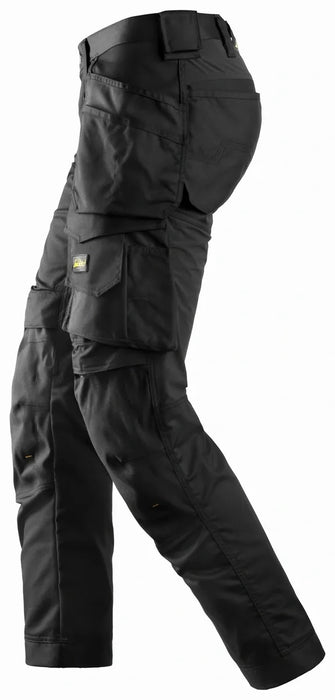 SNICKERS ALLROUNDWORK STRETCH TROUSERS WITH HOLSTER POCKETS Black/Black