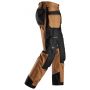 Snickers 6214 RuffWork Canvas+ Heavy Duty Work Trousers+ Holster Pockets (Brown/Black)